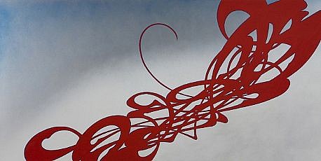 LISA STEFANELLI, LOVE MADNESS 04
automotive paint and enamel on panel