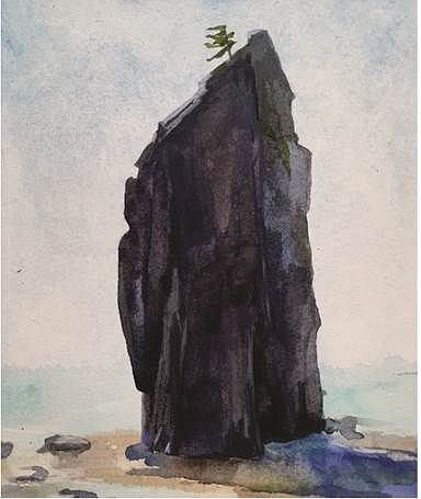 CLAIRE SHERMAN, ISLAND
mixed media on paper