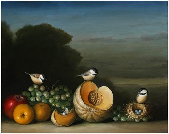 landscape with fruit and nests