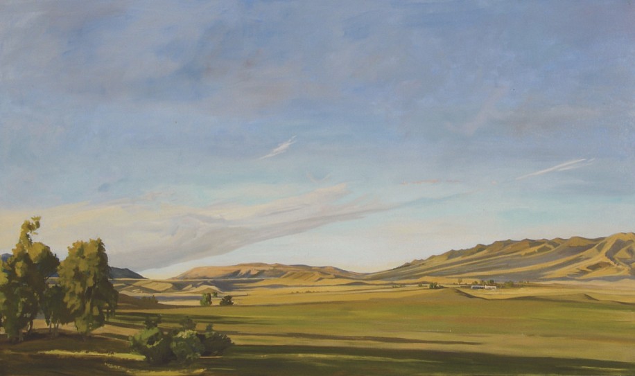 JENNY WUERKER, RAKING LIGHT<br />
<br />
oil on canvas