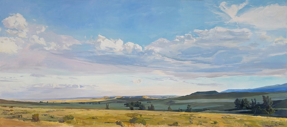 JENNY WUERKER, WESTERN SKIES <br />
<br />
oil on canvas