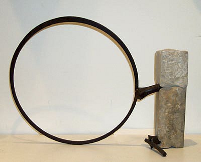 CARL REED, Untitled
limestone and steel sculpture