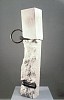 CARL REED, Ring Post
limestone and steel sculpture