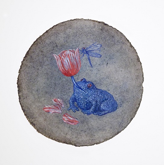 KAHN + SELESNICK, TULIP AND DRAGONFLY AUGURY
pastel and conte crayon on paper