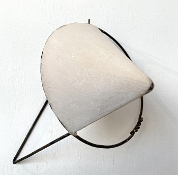 fought david ellipse triangle 1 2022 5 x7.5 x6.25 wall mounted plaster metal rod unique b
